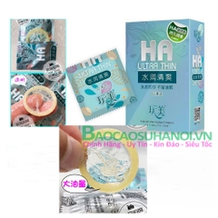 Bao Cao Su HA Ultra Thin Màu Xanh Hộp 100 Chiếc Nội Địa Trung Quốc