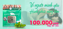 Kẹo Ngậm BJ Phòng The Mastic Mint Chính Hãng Hộp 20 Viên