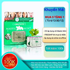 Kẹo Ngậm BJ Phòng The Mastic Mint Chính Hãng Hộp 20 Viên