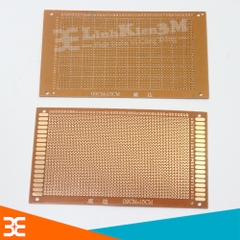 Bộ 2 Tấm PCB Phíp Đồng Đục Lỗ 9x15Cm ( nâu )