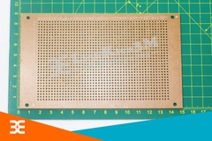 Bộ 2 Tấm PCB Phíp Đồng Đục Lỗ 9x15Cm ( nâu )
