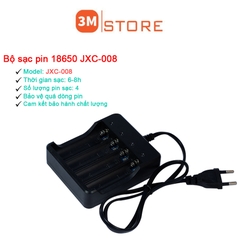 Bộ Sạc Pin 18650 JXC-008 3.7-4.2V Đa Năng 4 Pin