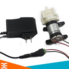 Combo máy bơm nước mini RS385 12V (01 Nguồn 12V-1A, 01 Jack nối nguồn cái, 02 đoạn dây điện đỏ đen)