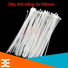 Dây Thít, Dây Buộc, Lạt Nhựa 3x100mm (Gói 1000 Sợi)