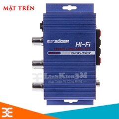 Mạch âm ly SON-8251A - Vỏ Nhôm 12V - Load 4Ω-8Ω Có cổng USB