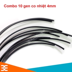 Bộ 10 Ống Gen Co Nhiệt, Cách Điện Đường Kính 4mm, mỗi ống dài 1m ( Đen )