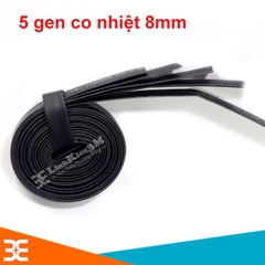 Bộ 5 Ống Gen Co Nhiệt, Cách Điện Đường Kính 8mm, mỗi ống dài 1m