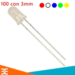 Gói 100 Con Led Đục 3mm