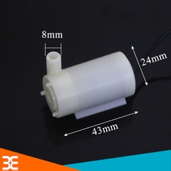 Máy Bơm Chìm Mini 1.5-6VDC 1.5m ( Trắng )