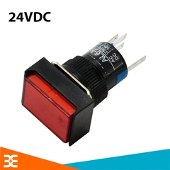 Nút Nhấn Đề Chữ Nhật 24VDC AL6-M Nhấn Nhả Có Đèn