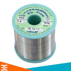 Thiếc Hàn Không Chì  ALMIT KR-19 0.8mm PB-Free LFM-48S Made In Japan (0.8kg)