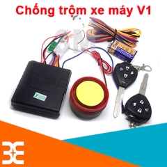 Bộ Thiết Bị Chống Trộm Xe Máy Chuyên Nghiệp Sử Dụng Sóng RF (Âm Thanh Lớn Độ Nhạy Cao)