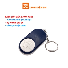 Kính Lúp Móc Khóa Mini - Có Đèn Tiện Dụng