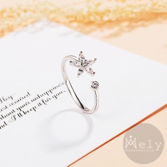 NHẪN HOA PHA LÊ CAO CẤP B40