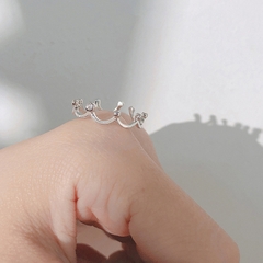 NHẪN VƯƠNG MIỆN BẠC NHỎ B46