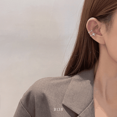 Bông tai vành đình đá ngôi sao B138 (1 Chiếc)