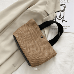 Túi tole cói may thủ công BL11