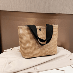 Túi tole cói may thủ công BL11