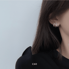 Bông tai nữ ôm vành tai đính đá thời trang cá tính C60