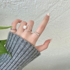 Set 3 nhẫn ngọc trai nhân tạo Mely D106