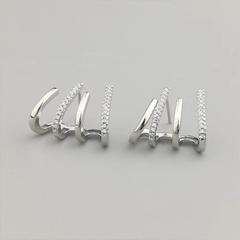 Bông tai nữ ôm vành tai đính đá thời trang cá tính C60