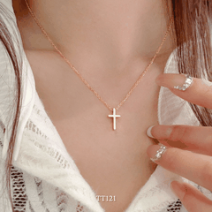 Dây chuyền Thép Titan không gỉ hình thánh giá TT121