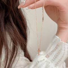 Dây chuyền Thép Titan không gỉ hình thánh giá TT121