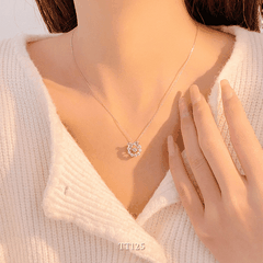 Dây chuyền đính đá hình nơ TT125