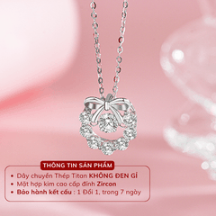 Dây chuyền đính đá hình nơ TT125