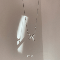 Dây chuyền, Vòng tay, Bông tai đính đá hình nơ TT130