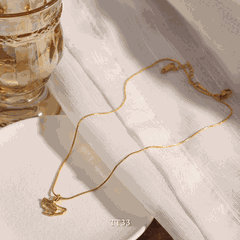 Dây chuyền nữ hình quạt titan không đen gỉ phụ kiện trang sức thời trang TT33