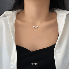 Dây chuyền nữ hạt ngọc trai nhân tạo phong cách thanh lịch tiểu thư TT47