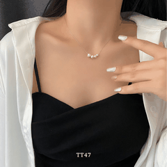 Dây chuyền nữ hạt ngọc trai nhân tạo phong cách thanh lịch tiểu thư TT47