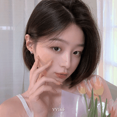 Bông tai đính đá khoen tròn hình nơ đá VV165