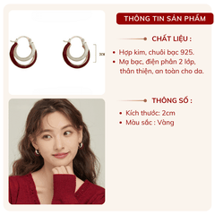 Bông tai khoen tròn VV182