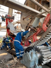 Cung cấp và thay thế bộ vành răng và vỏ lò cho nhà máy xi măng Kiên Lương