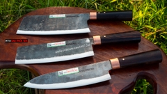 Bộ dao nhà bếp 3 món CB88 chất lượng cao, sắc bén đảm bảo an toàn vệ sinh - Hàng chuẩn của DAO VIP - HTX DAO PHÚC SEN