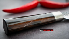 Dao lọc thái nhỏ - Thép nhíp ô tô - Cán mun khâu inox G13TM sắc bén hàng chuẩn chính hãng của DAO VIP - HTX DAO PHÚC SEN