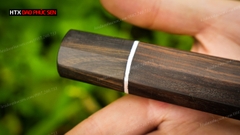 Cán dao Nhật bát giác gỗ mun - CN04
