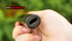 Cán dao Nhật bát giác gỗ mun- CN03