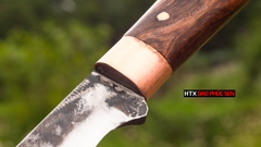 Dao thái lọc sắc bén - Thép nhíp oto - Cán cẩm khâu đồng đỏ - DL22DD