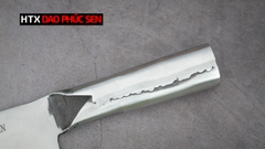 Dao chặt gà thép trắng cao cấp cán sắt SCGK