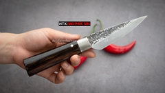 Dao lọc thái nhỏ - Thép nhíp ô tô - Cán mun khâu inox G13TM sắc bén hàng chuẩn chính hãng của DAO VIP - HTX DAO PHÚC SEN