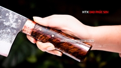 Dao chặt gà sắc bén - Thép nhíp ô tô - Cán cẩm - khâu đồng - G05TDD