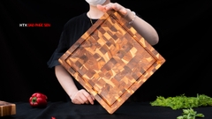 Thớt Gỗ Teak Cao Cấp - Chặt thái, Trang Trí - 30x30x3,8cm - VDC04