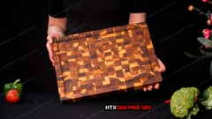 Thớt Gỗ Teak Cao Cấp - Chặt thái, Trang Trí - 35x25x3,8cm - DC04