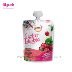 Súp thưởng GNAWLERS Lick’n’Likable • CÁ HỒI & VIỆT QUẤT 100G