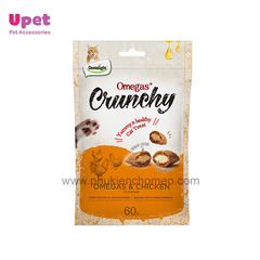 BÁNH THƯỞNG DENTALIGHT Omegas Crunchy - VỊ GÀ 60g