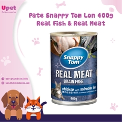 Pate Snappy Tom Lon 400g Real Fish & Real Meat - Pate Cho Mèo Snappy Tom 400g