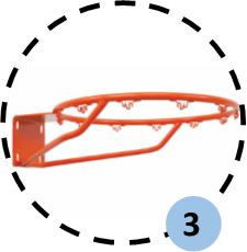 Khung Bóng Rổ Gắn Tường S14115-EZW